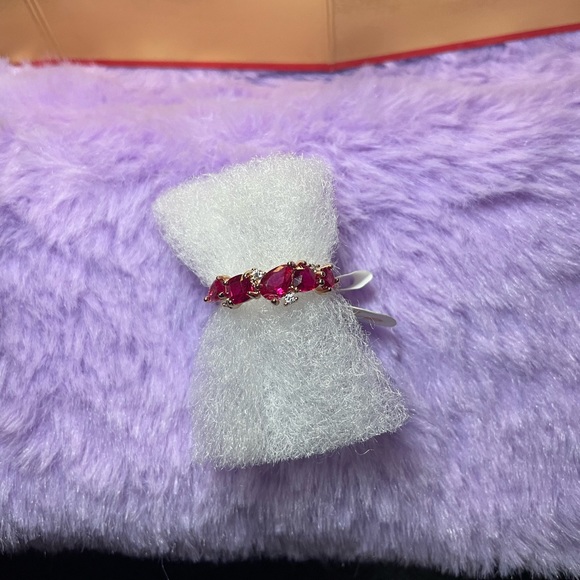 Rose gold plated Rubi corundum - Picture 2 of 4